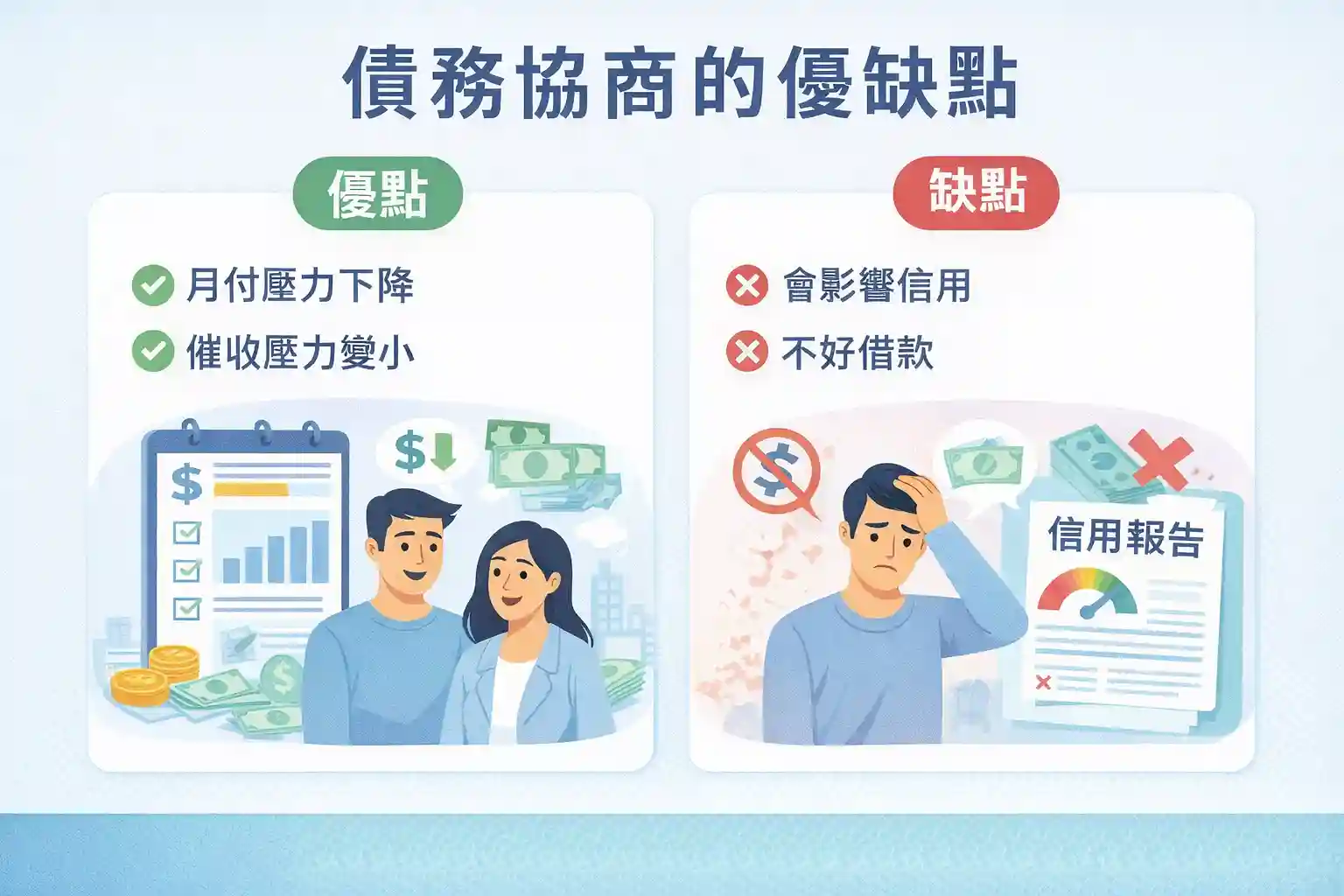 債務協商的優缺點有哪些？