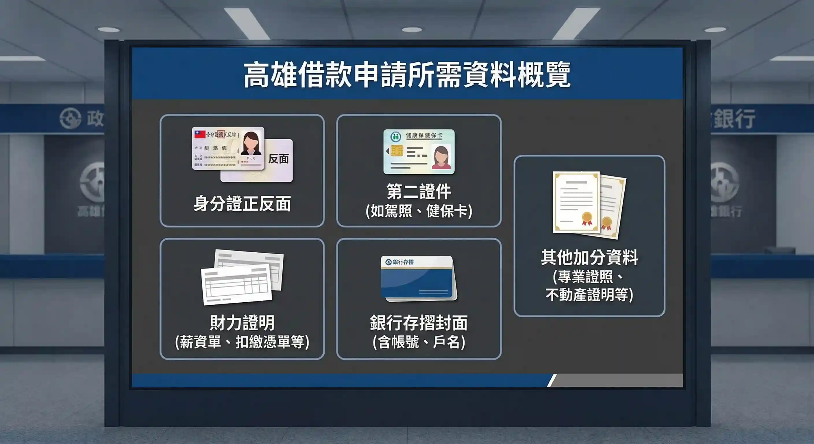 高雄借款申請要準備哪些資料?