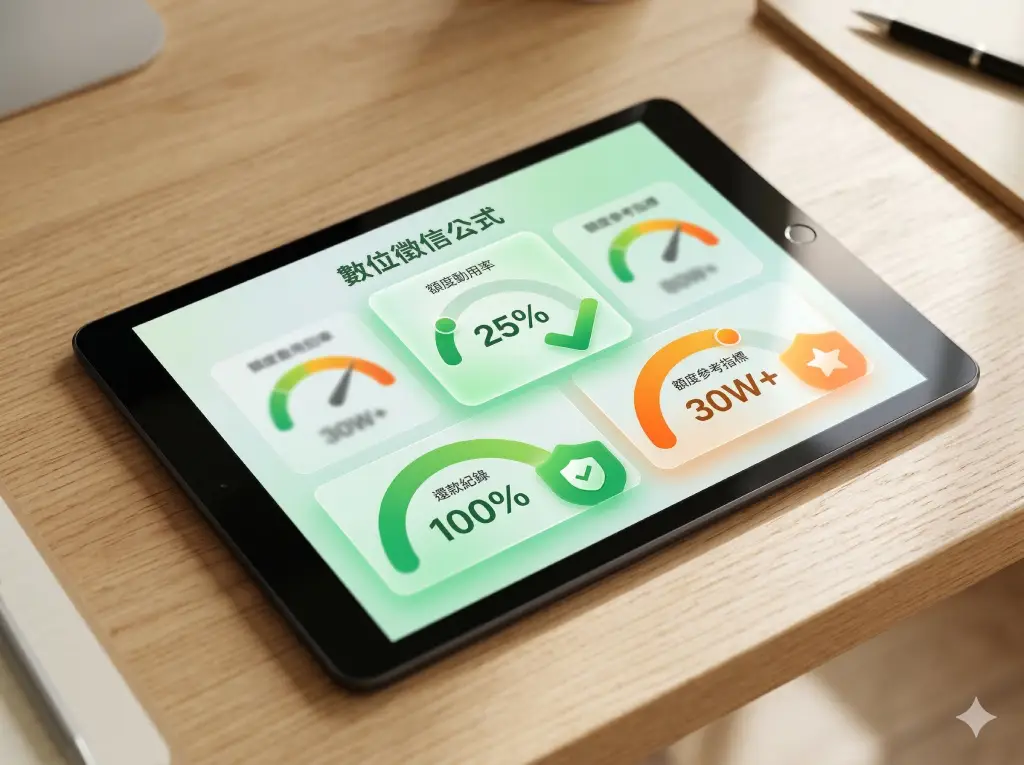 你的每一筆刷卡與還款紀錄，都是在為你的「數位財力」累積價值