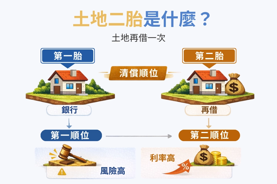 土地二胎是什麼？就是土地再借一次