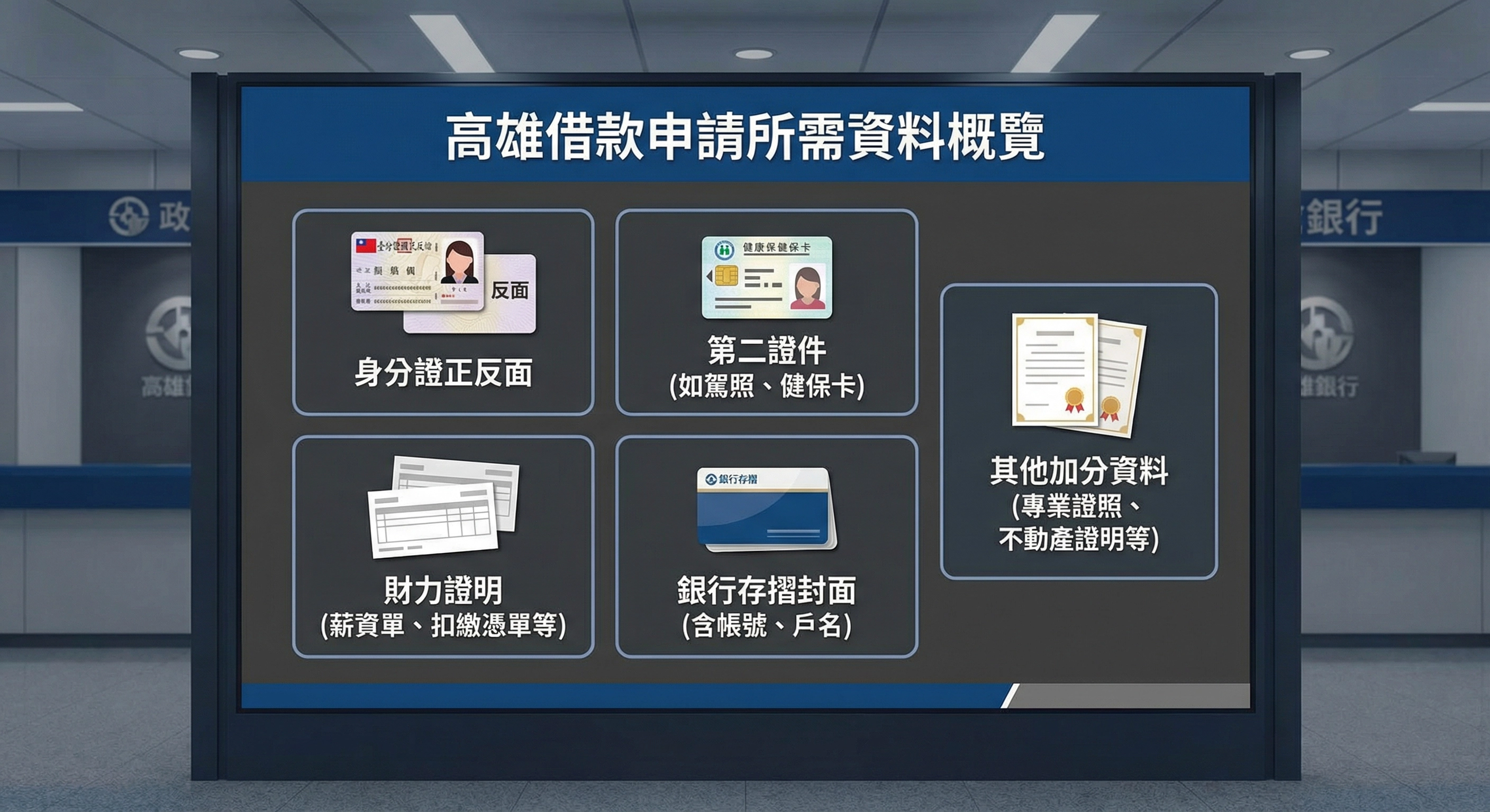 高雄借款申請要準備哪些資料?