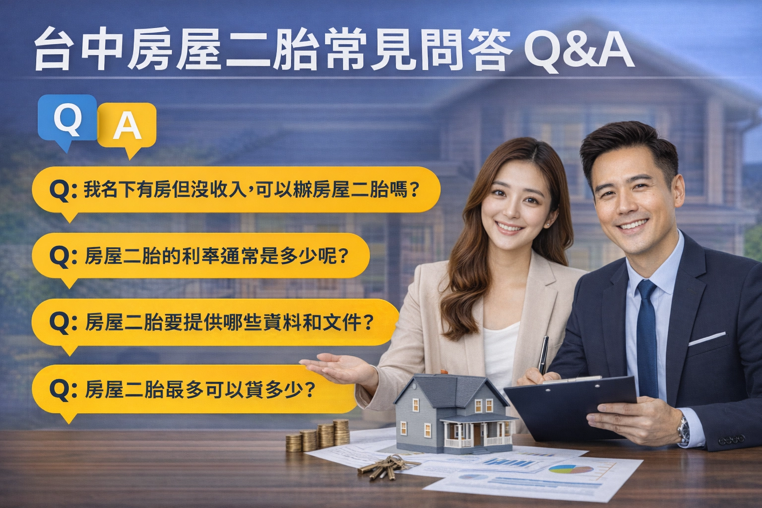 台中房屋二胎常見問答 Q&A