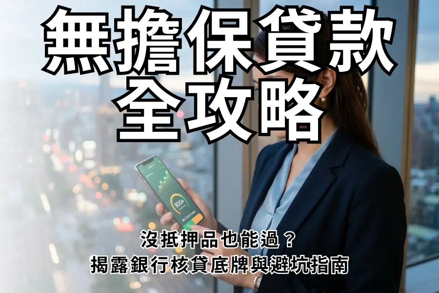 無擔保貸款 全攻略