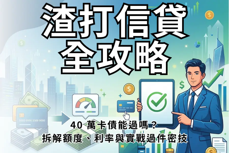 【2026 渣打信貸全攻略】 40 萬卡債能過嗎？拆解額度、利率與實戰過件密技