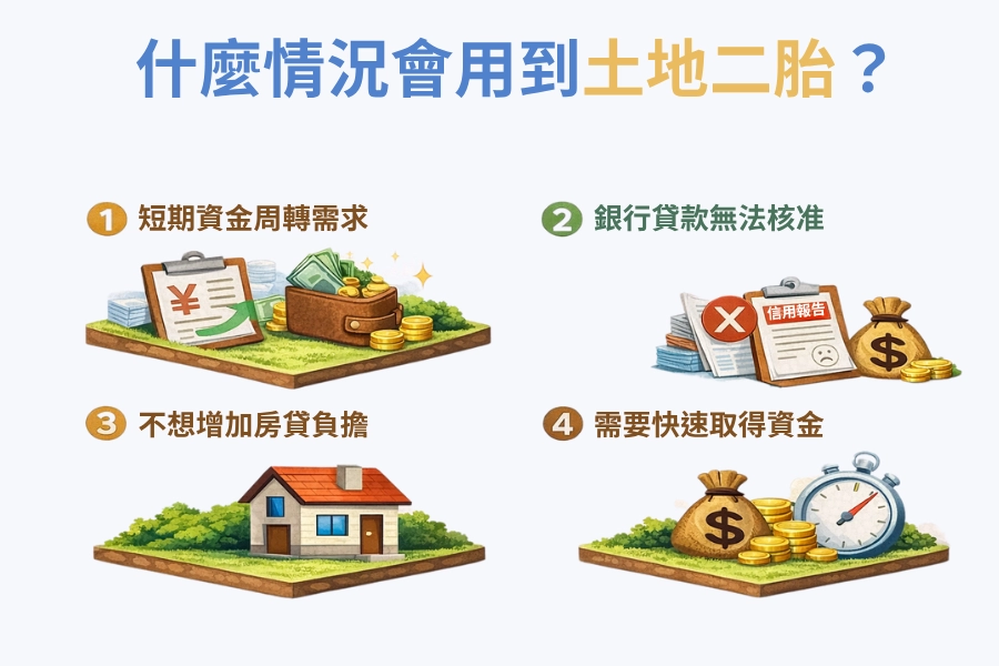 什麼情況會用到土地二胎？