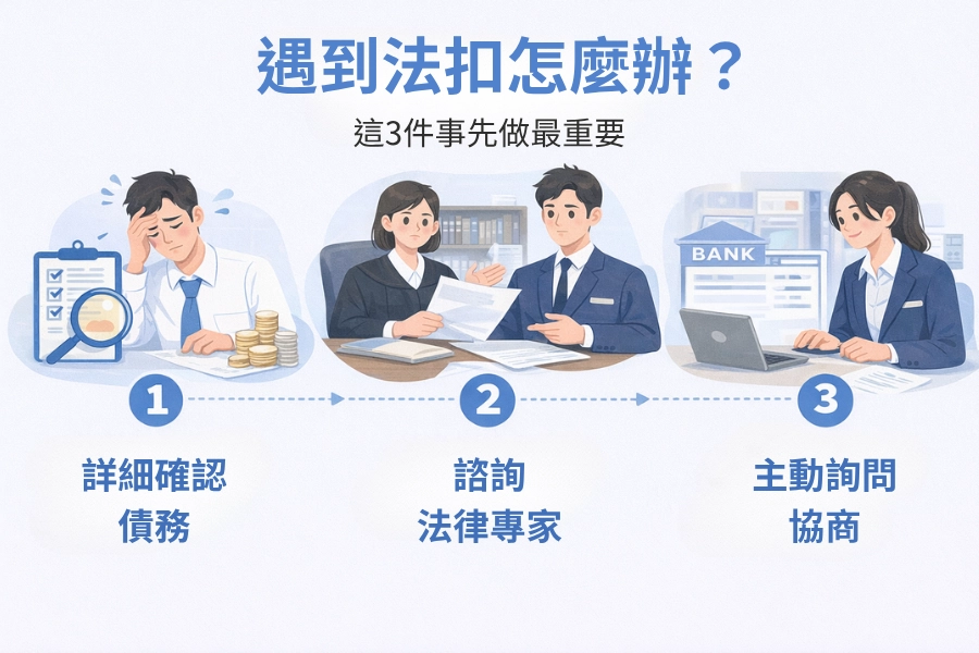遇到法扣怎麼辦?這3件事先做最重要