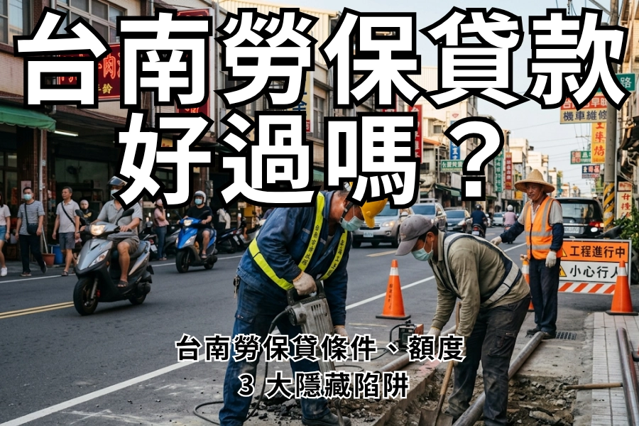 台南勞保貸款好過嗎？2026 台南勞保貸條件、額度與 3 大隱藏陷阱