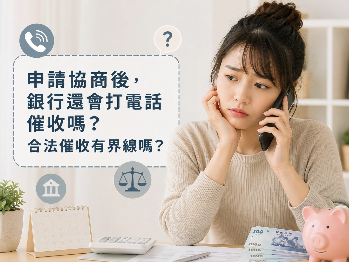 申請協商後，銀行還會打電話催收嗎？合法催收有界線嗎？