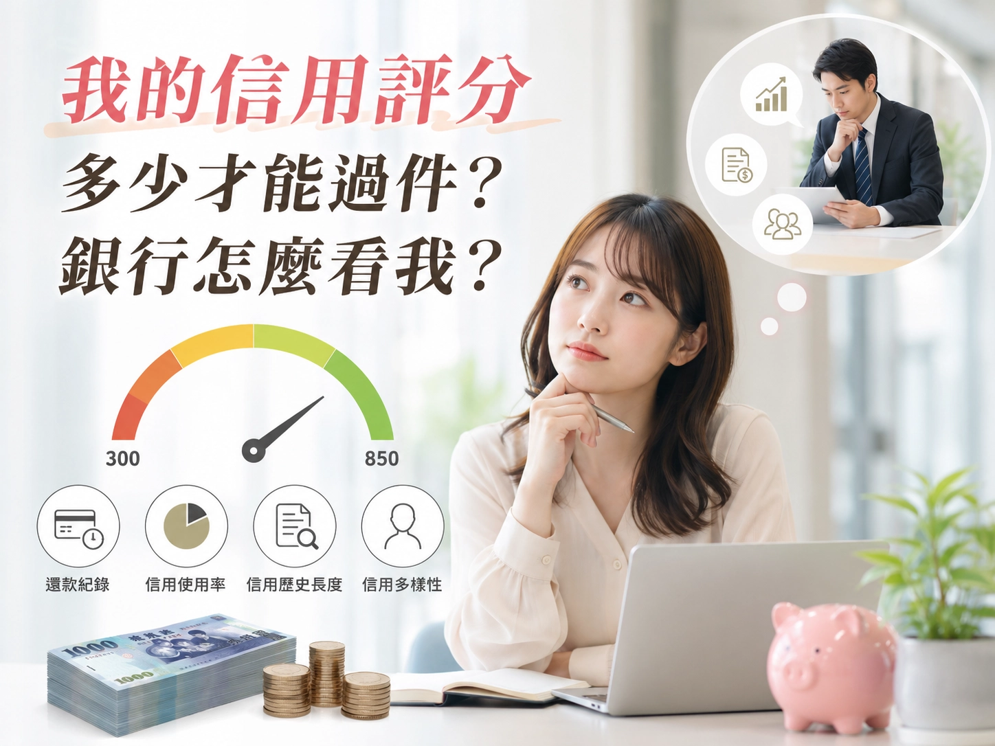 我的信用評分多少才能過件？銀行怎麼看我？