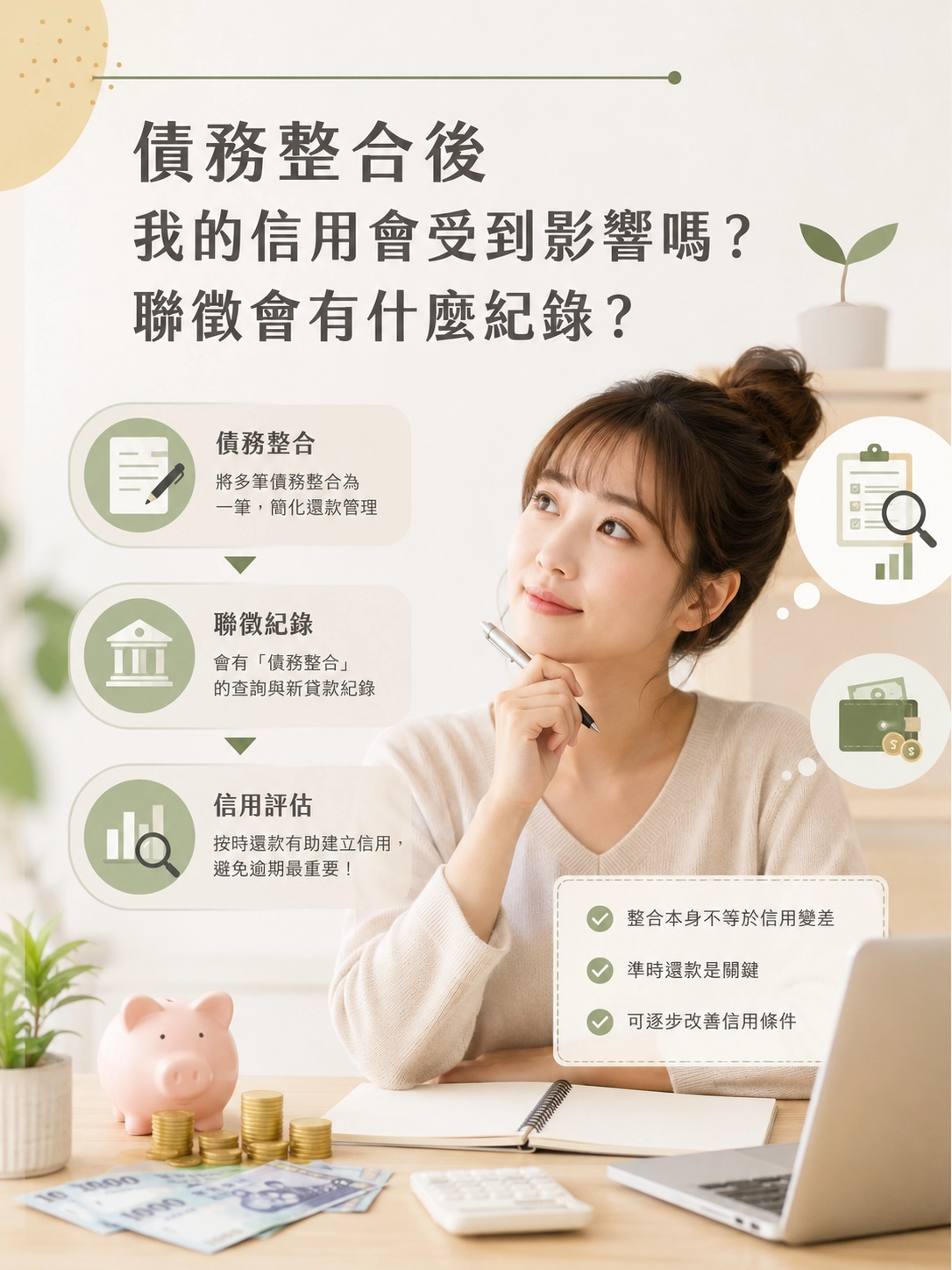 整合後我的信用會受到影響嗎？聯徵會有什麼紀錄？