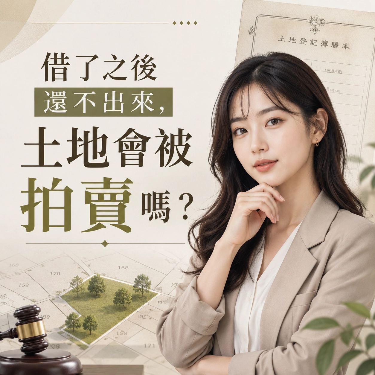 借了之後還不出來，土地會被拍賣嗎？