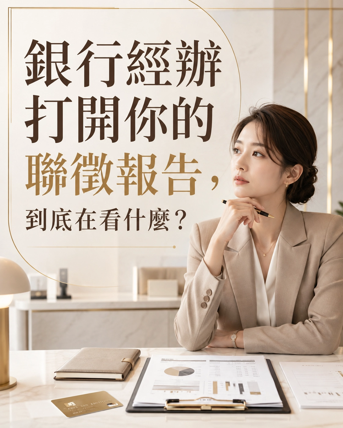 銀行經辦打開你的聯徵報告，到底在看什麼？