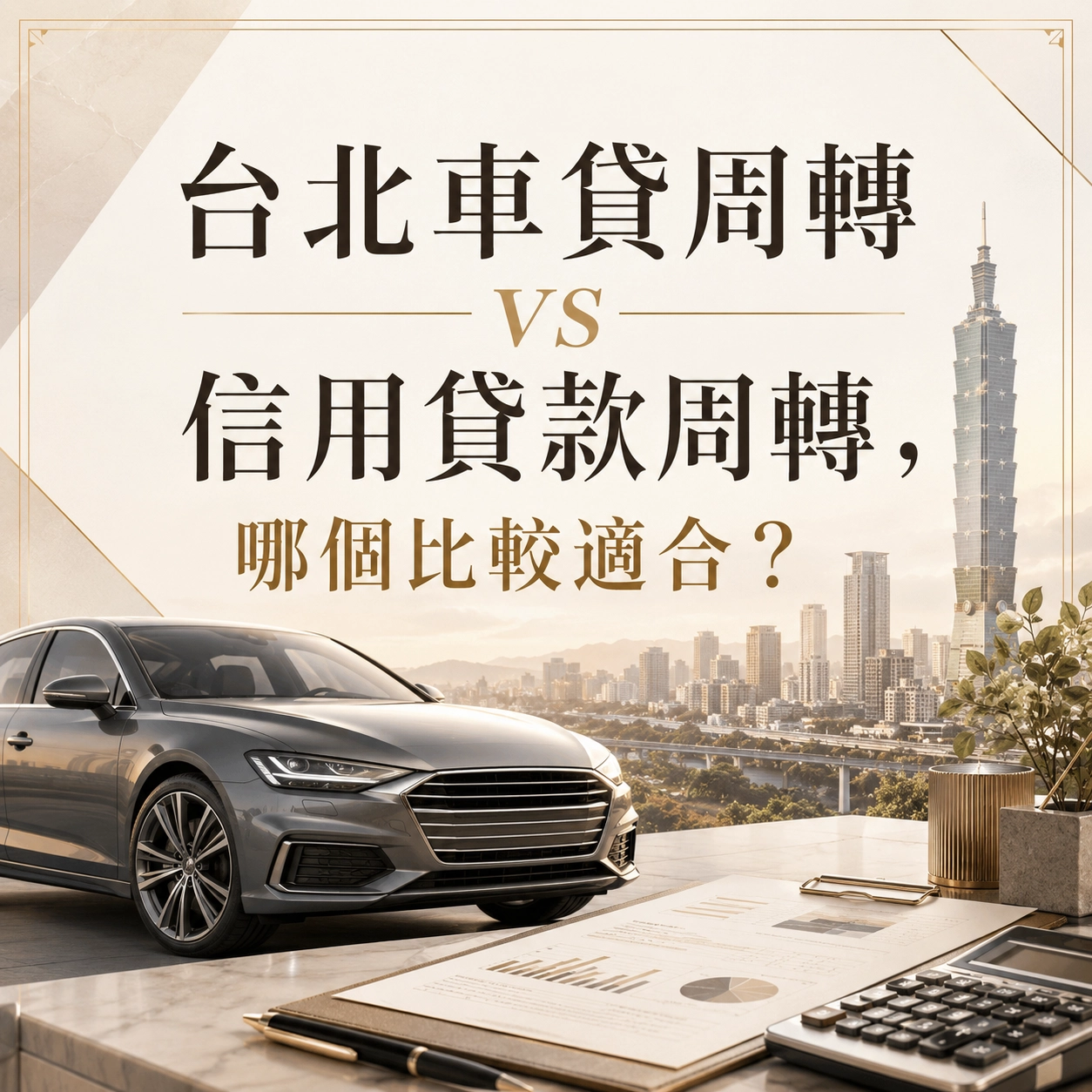 台北車貸周轉 vs 信用貸款周轉，哪個比較適合？