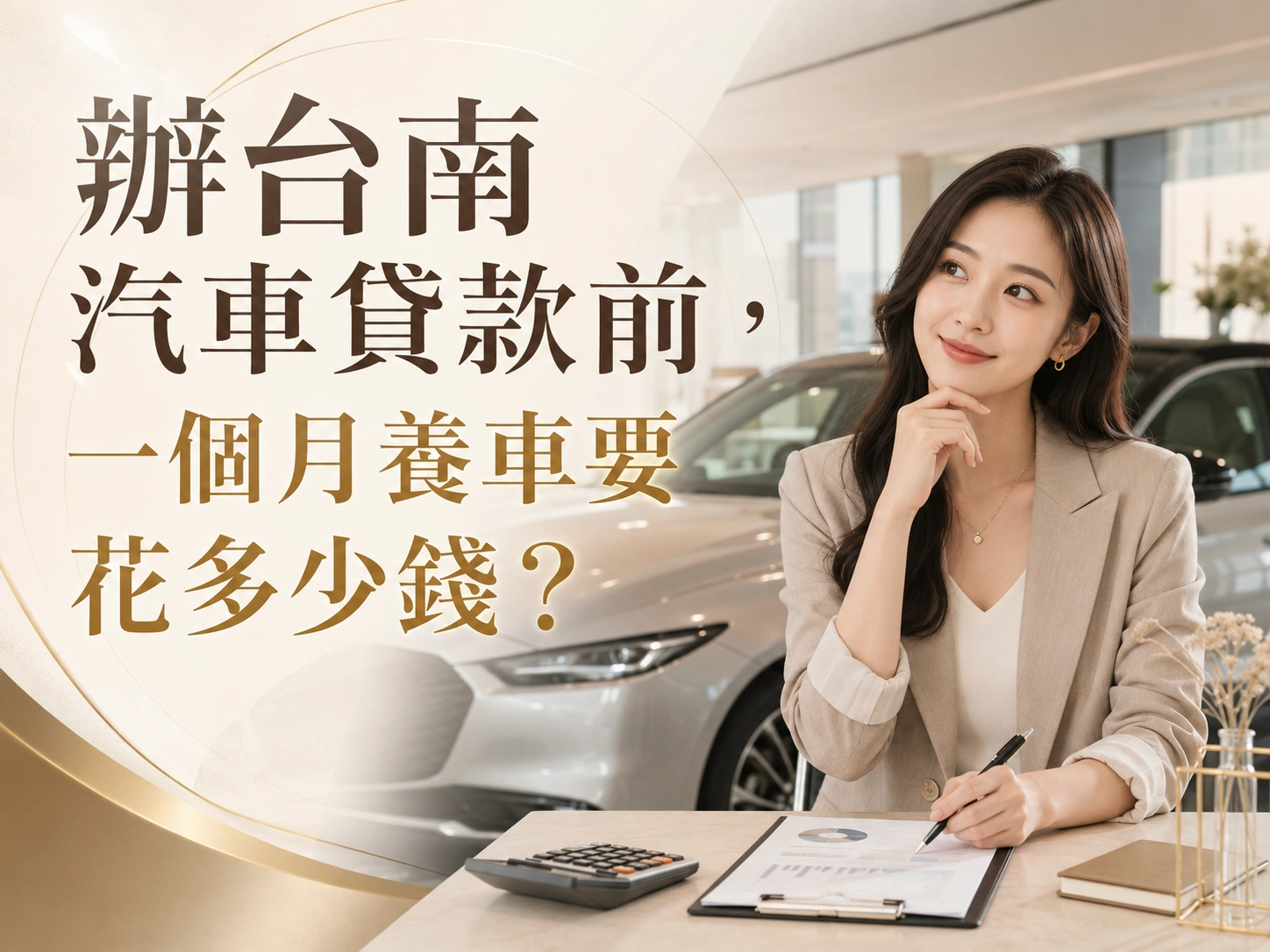 辦台南汽車貸款前，一個月養車要花多少錢？
