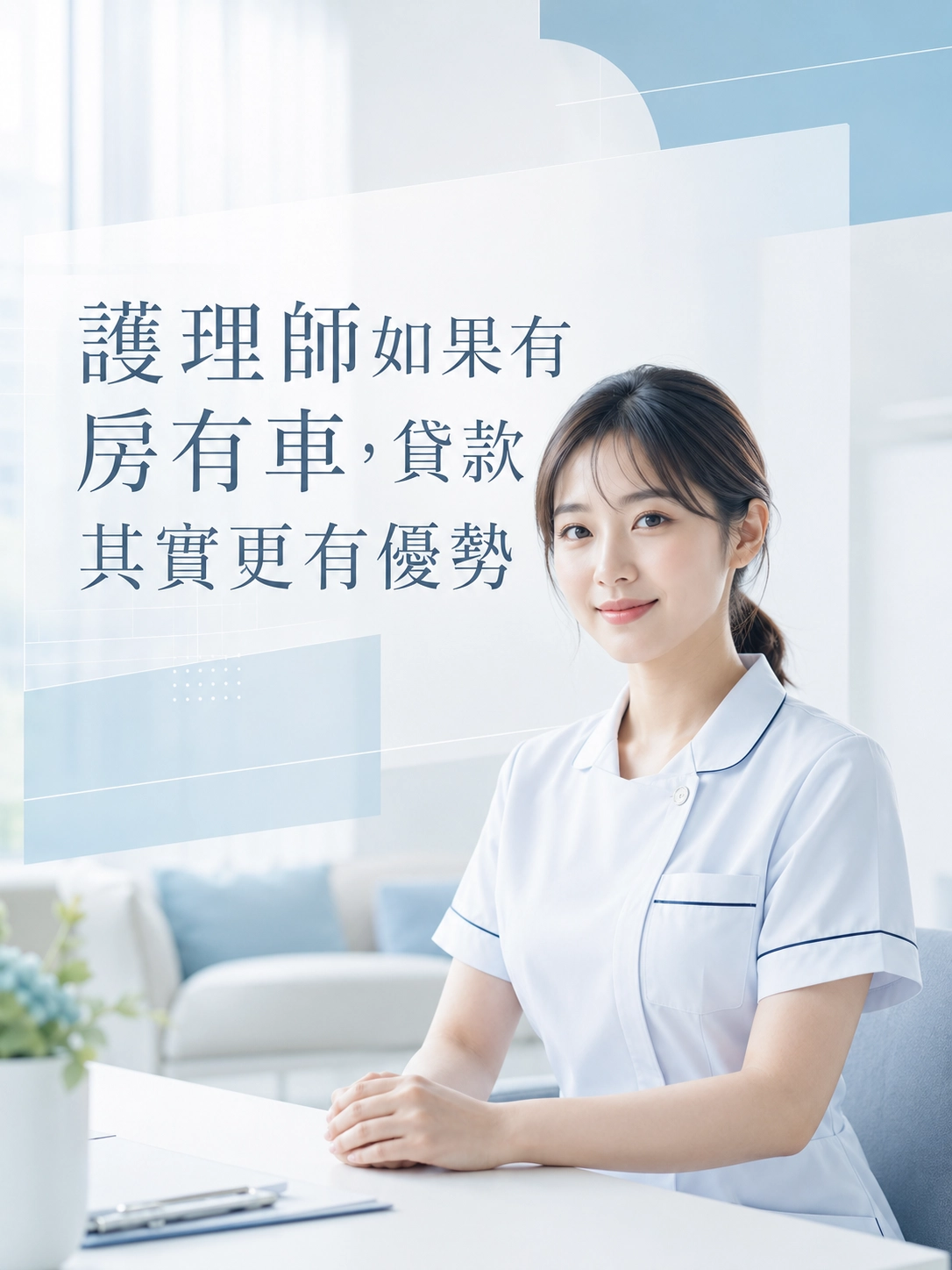 護理師如果有房有車，貸款其實更有優勢
