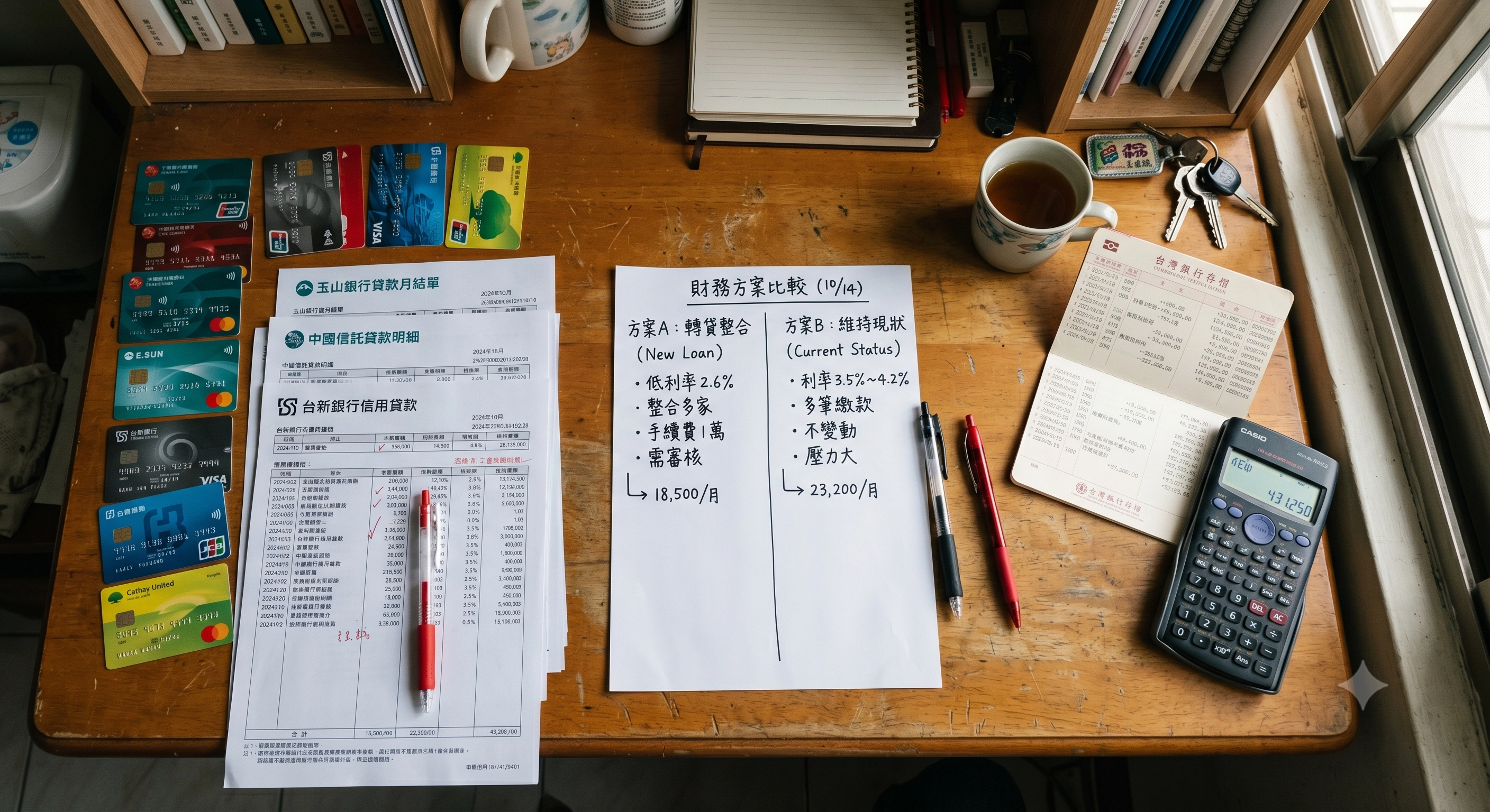 只要生活就有各種花費，也可能遇到困難，該如何選擇債務整合或協商