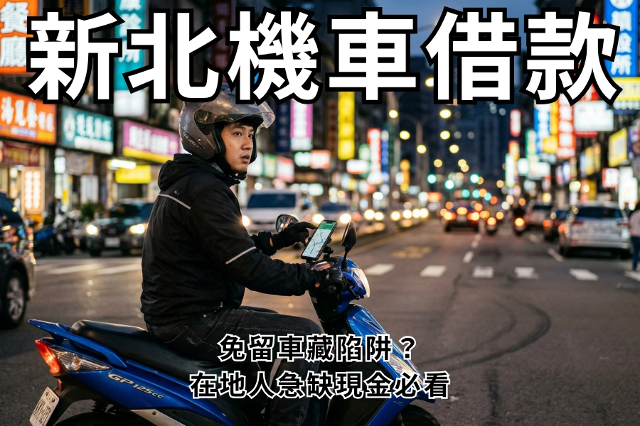 【 2026 新北機車借款】免留車陷阱揭祕！在地人必看的機車貸與合法鑑價指南