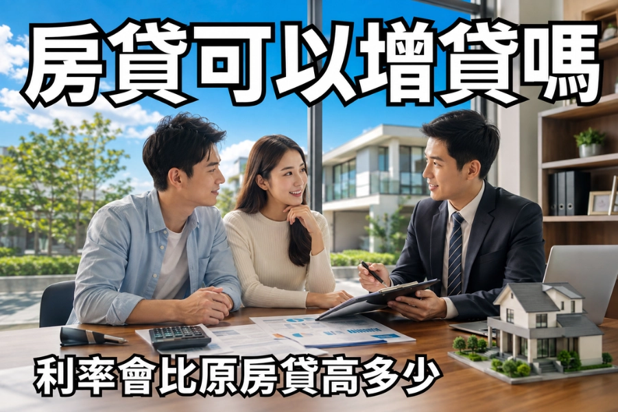 房子還在還貸款，可以申請增貸嗎？增貸利率會比原房貸高多少？
